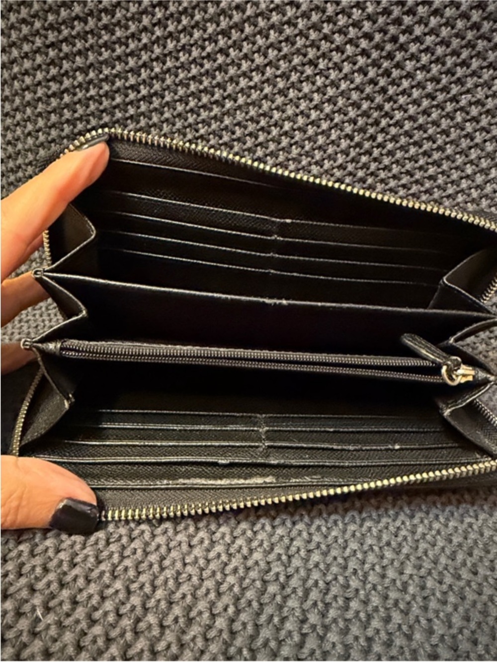 Coach x Peanuts Black Leather Long Wallet organizer - Picture 2 of 6